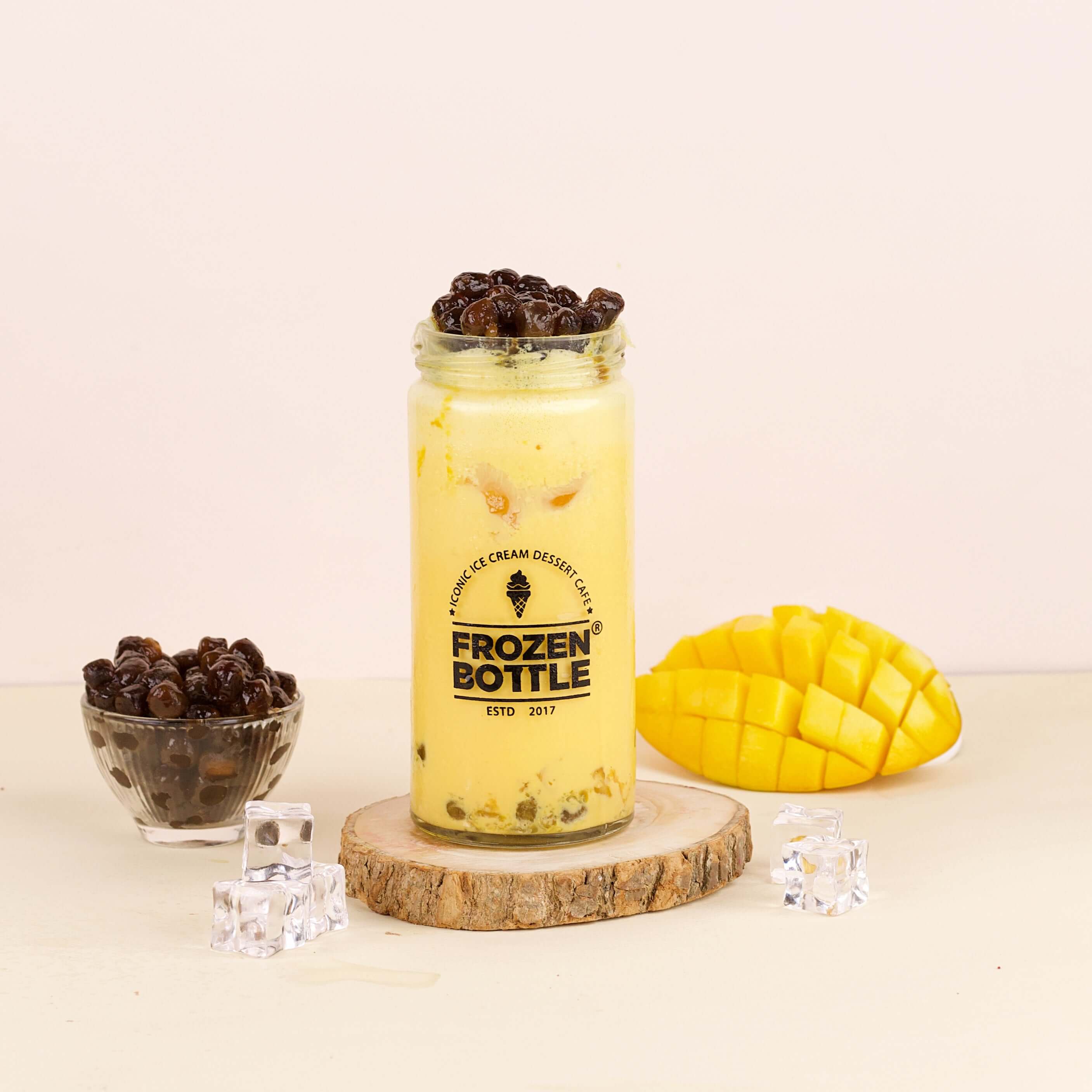 Mango Latte Bubble Tea Exotic Flavors by Frozen Bottle Frozen Bottle
