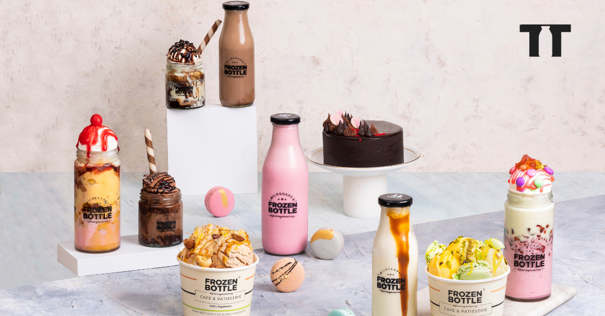 Milkshakes|Ice Cream|Sundaes|Boba Teas| 100% Veg
– Frozen Bottle