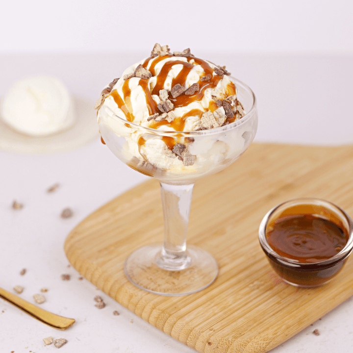 Caramel Kit Kat Ice Cream Sundae