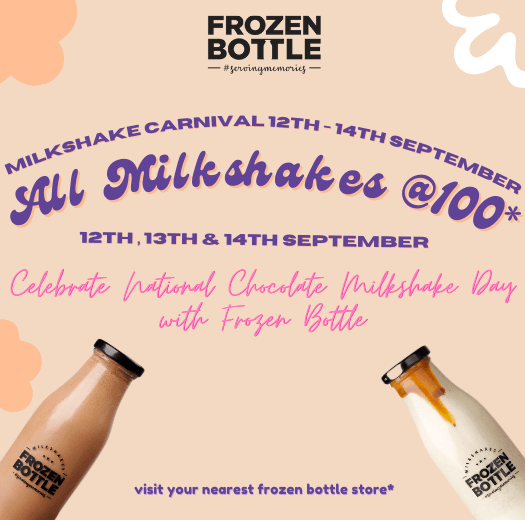 frozen bottle milkshake carnival
