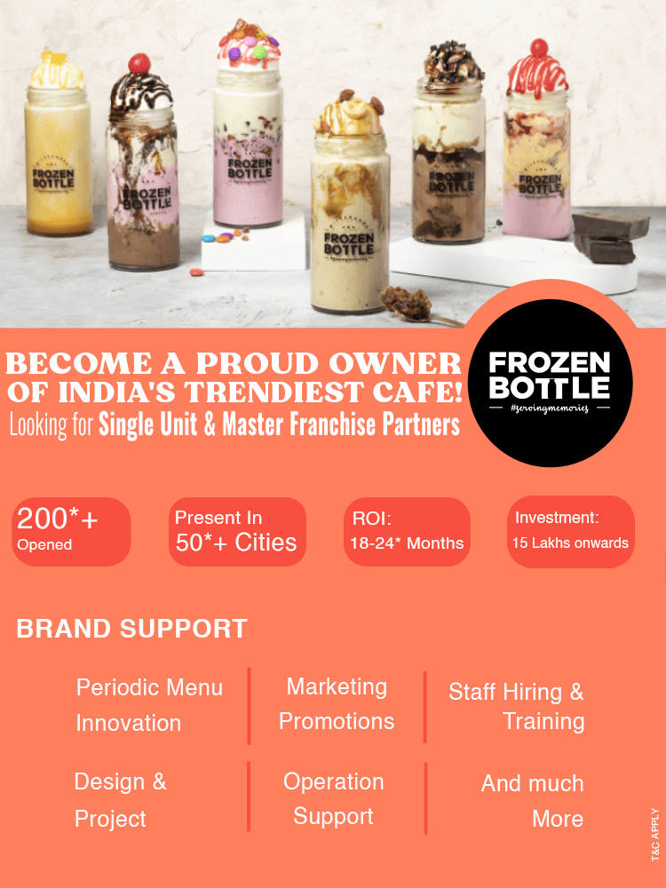 Food Master franchise and Food Franchise | Frozen Bottle