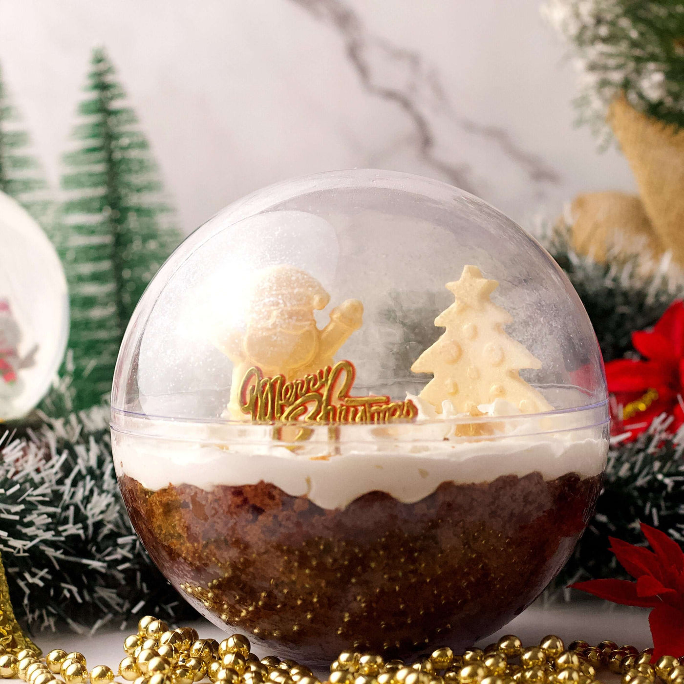 Christmas Snow Globe Cake