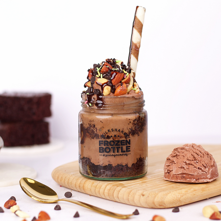 Nutty Chocolate Fudge Sundae – Rich Dessert Jar