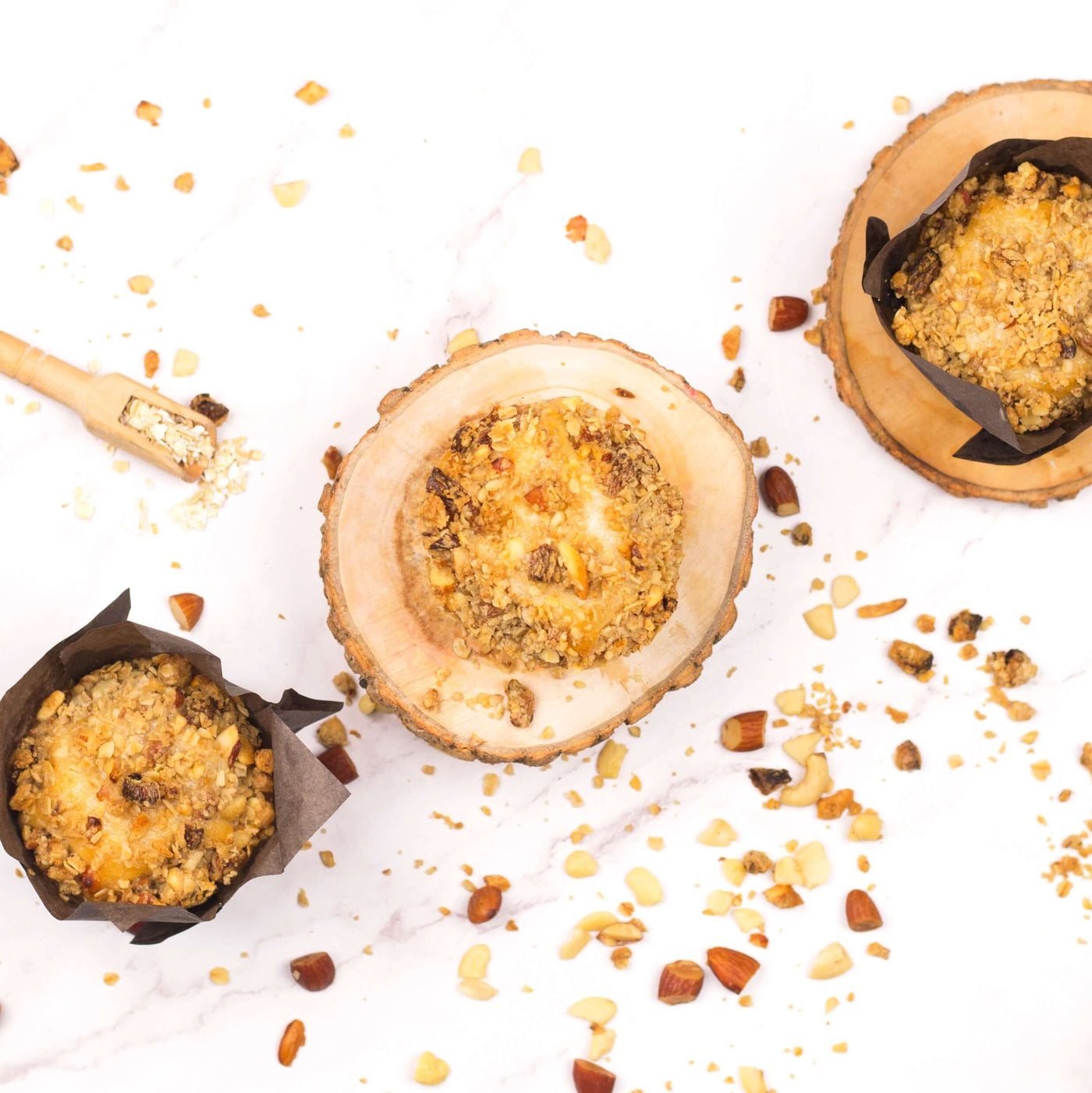 Oats Dry Fruit Crumble Muffins