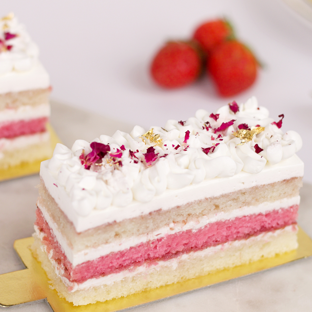 Valentine Theme - Rose & Strawberry Pastry