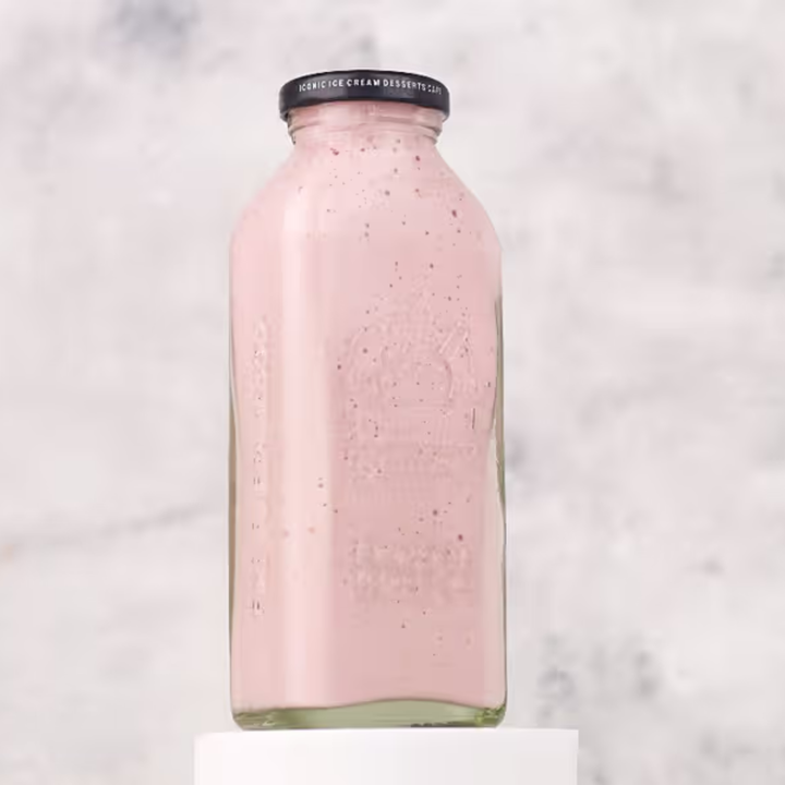 Strawberry Milkshake Low-Sugar - Creamy Delight