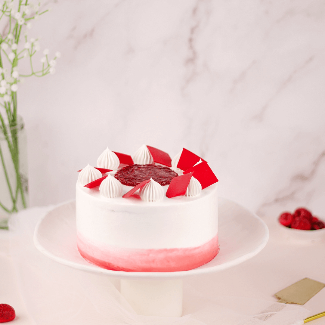 Vanilla and Raspberry Cake